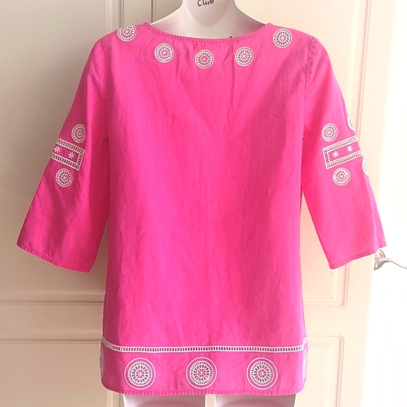 Lilly Pulitzer Pink Solid Top - Picture 2 of 10
